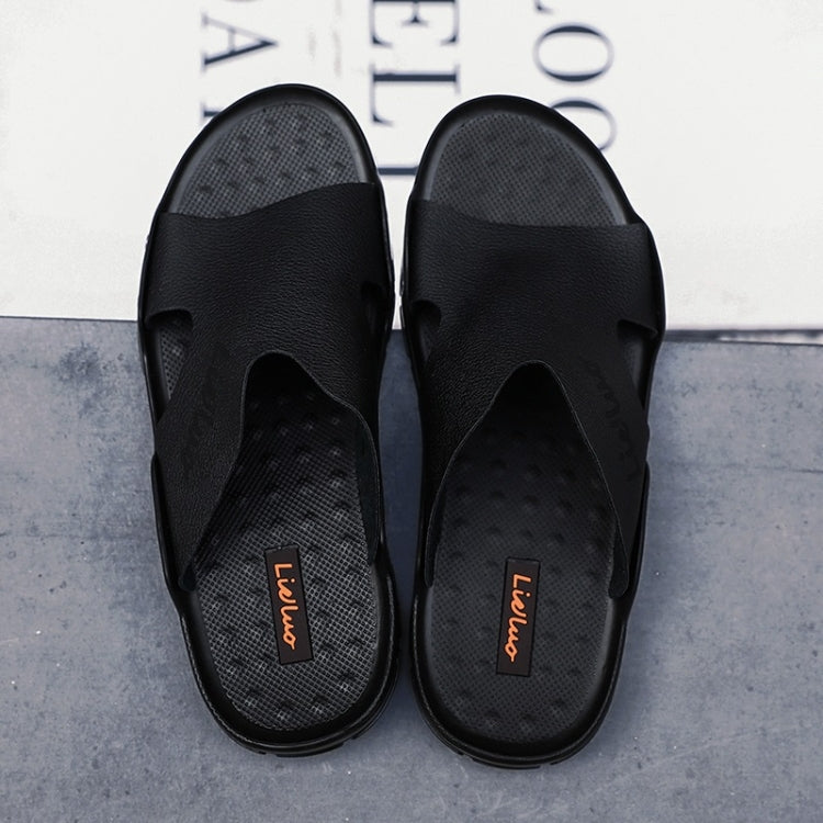 Casual Fashion Trend Microfiber Leather Slippers for Men