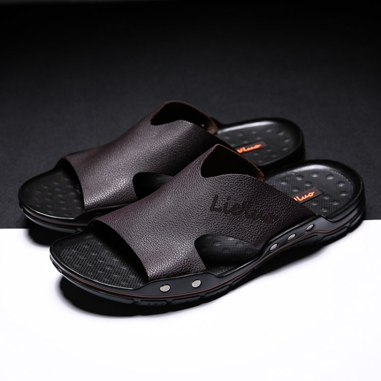 Casual Fashion Trend Microfiber Leather Slippers for Men