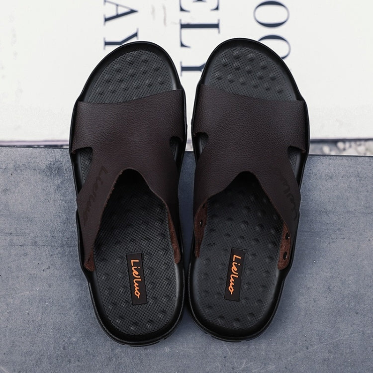 Casual Fashion Trend Microfiber Leather Slippers for Men