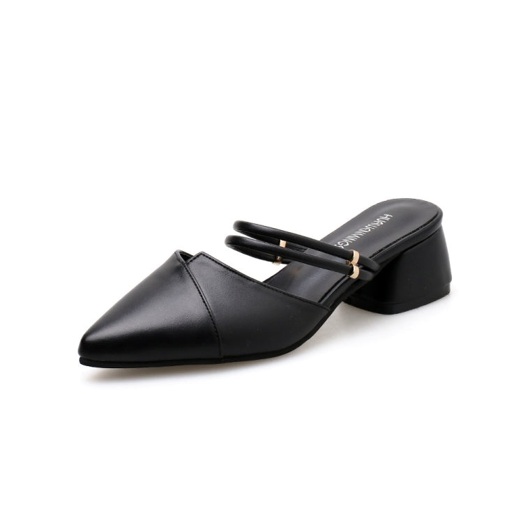 Fashion Wild Pointed Head Thick Bottom Shoes for Women