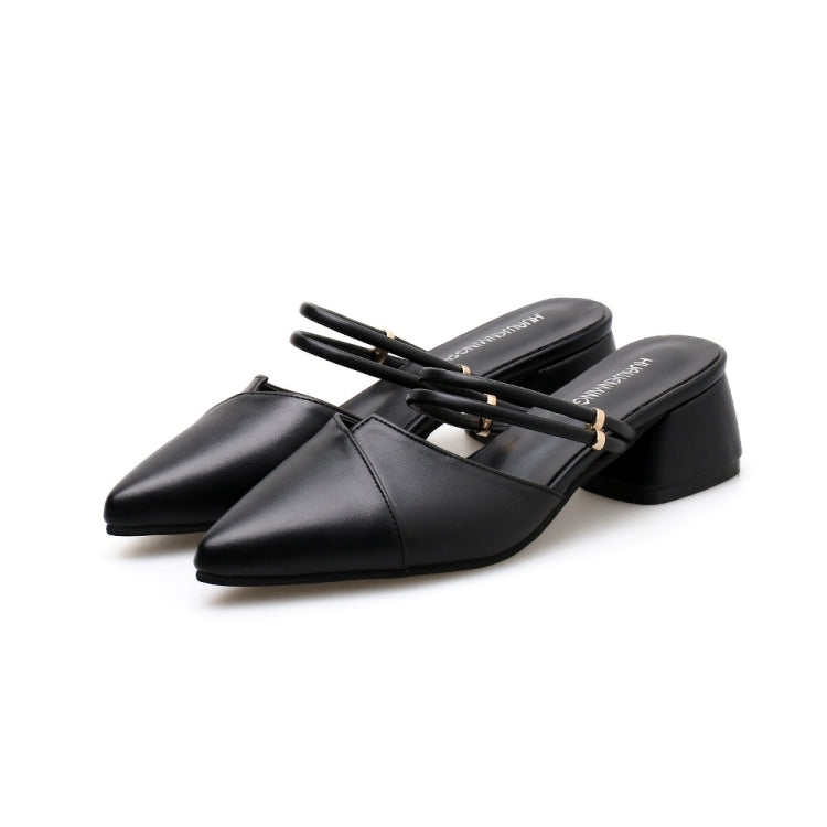 Fashion Wild Pointed Head Thick Bottom Shoes for Women