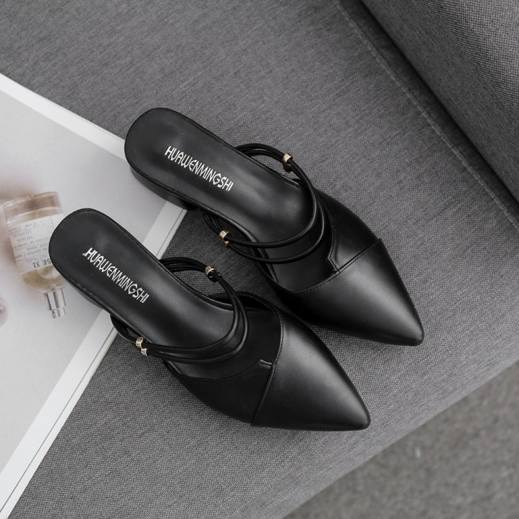 Fashion Wild Pointed Head Thick Bottom Shoes for Women