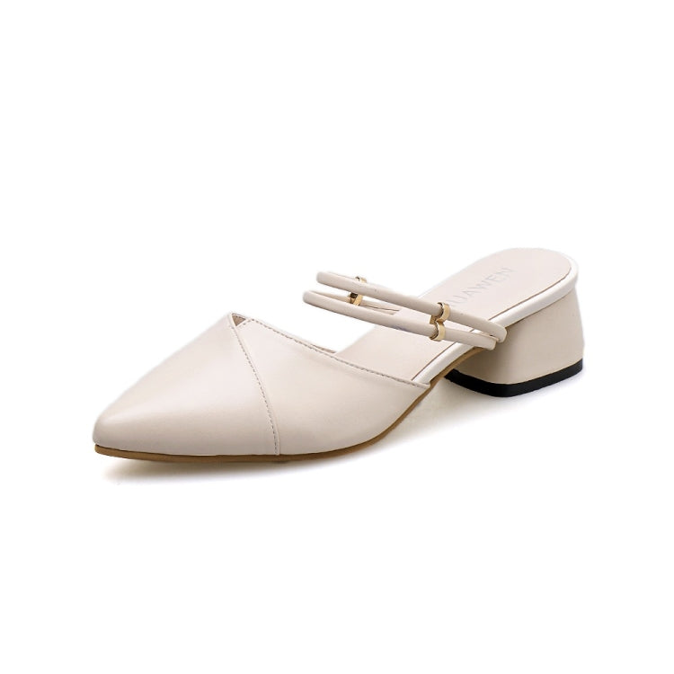 Fashion Wild Pointed Head Thick Bottom Shoes for Women