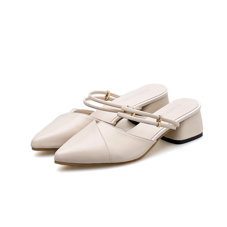 Fashion Wild Pointed Head Thick Bottom Shoes for Women