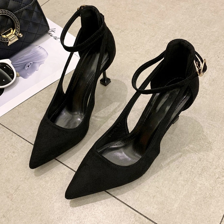 Fashion Stiletto High-heeled Pointed Head Suede Shoes for Women
