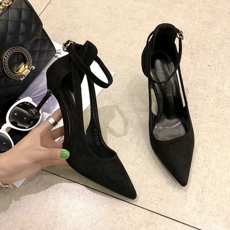 Fashion Stiletto High-heeled Pointed Head Suede Shoes for Women