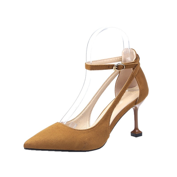 Fashion Stiletto High-heeled Pointed Head Suede Shoes for Women