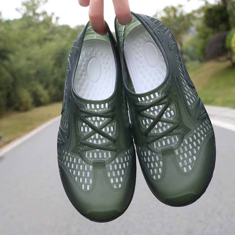 Hollow Breathable Comfortable Non-slip Wading Shoes Hole Shoes for Men