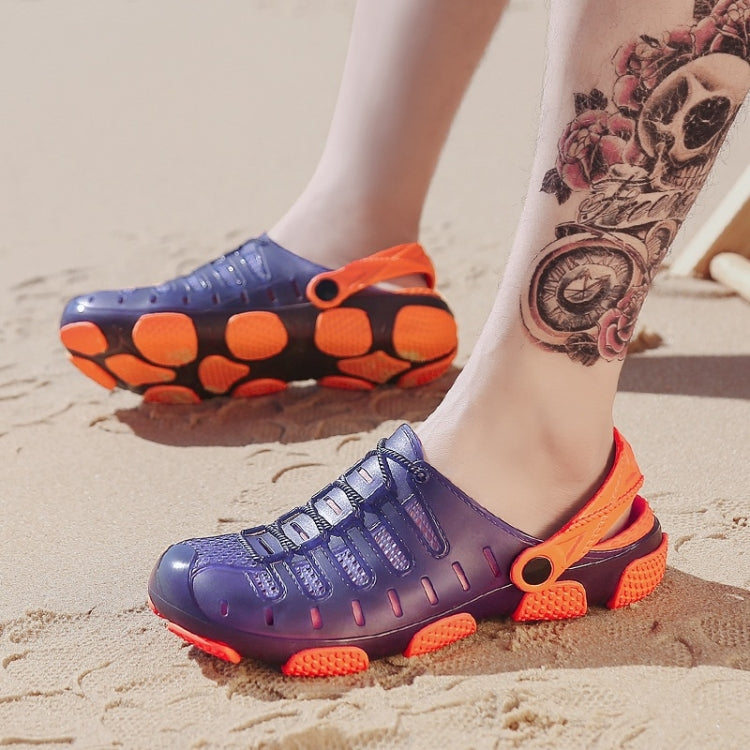 Youth Trend Comfortable and Breathable Two-wear Jelly Beach Hole Shoes for Men