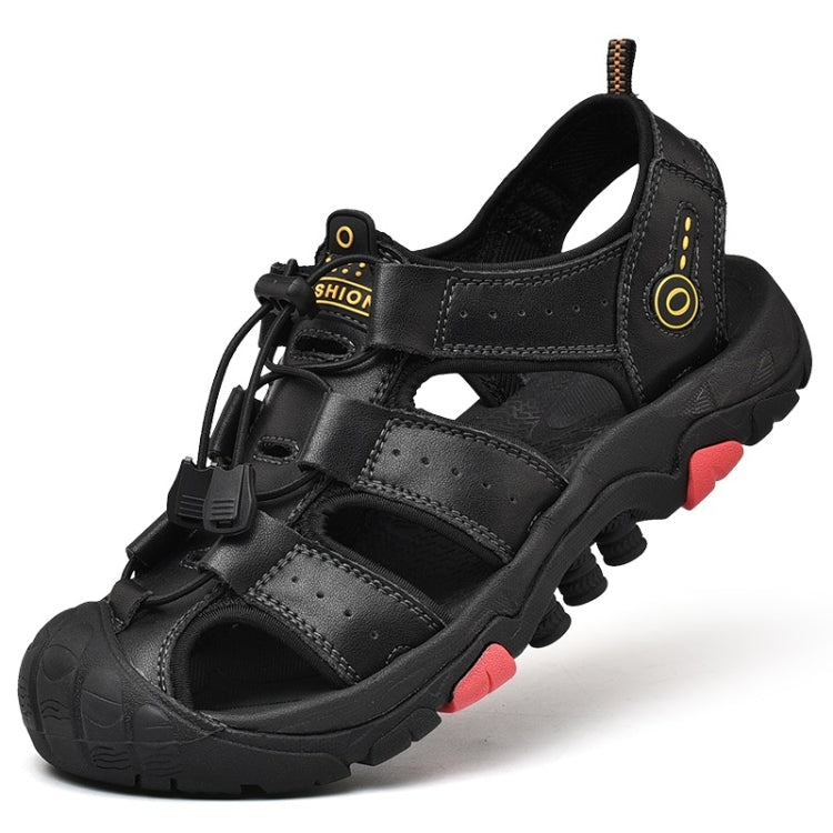 First Layer Cowhide Outdoor Leisure Beach Sandals for Men