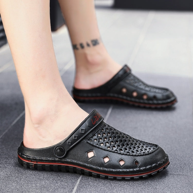 Youth Trend Hollow Soft and Comfortable Folding Resistance Beach Hole Shoes for Men