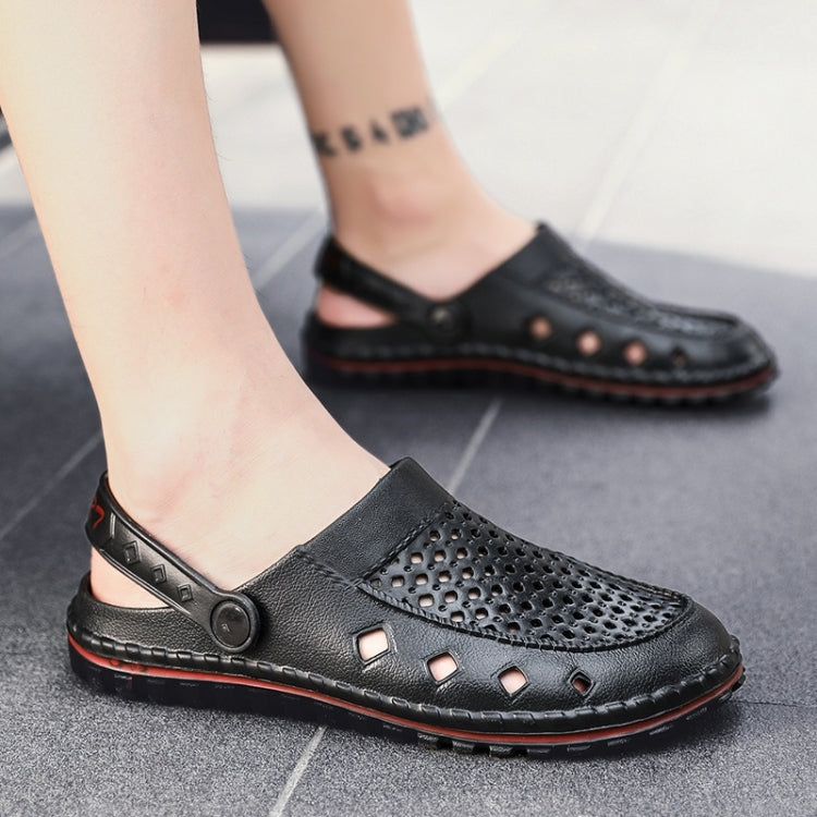 Youth Trend Hollow Soft and Comfortable Folding Resistance Beach Hole Shoes for Men