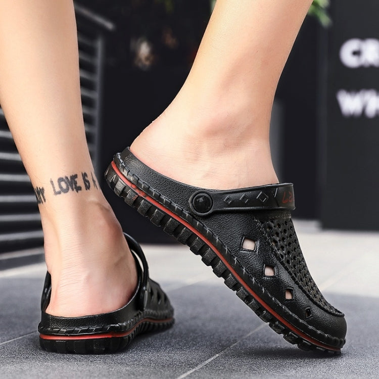 Youth Trend Hollow Soft and Comfortable Folding Resistance Beach Hole Shoes for Men