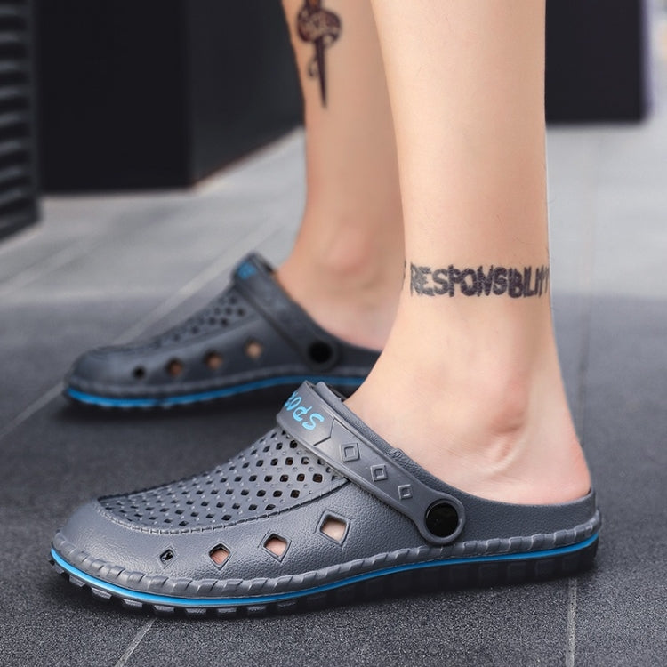 Youth Trend Hollow Soft and Comfortable Folding Resistance Beach Hole Shoes for Men