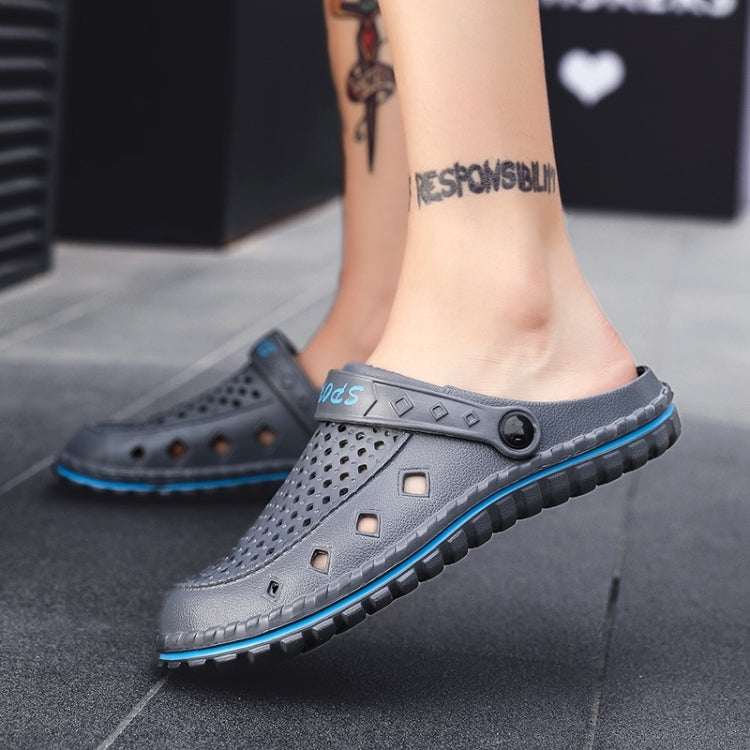Youth Trend Hollow Soft and Comfortable Folding Resistance Beach Hole Shoes for Men