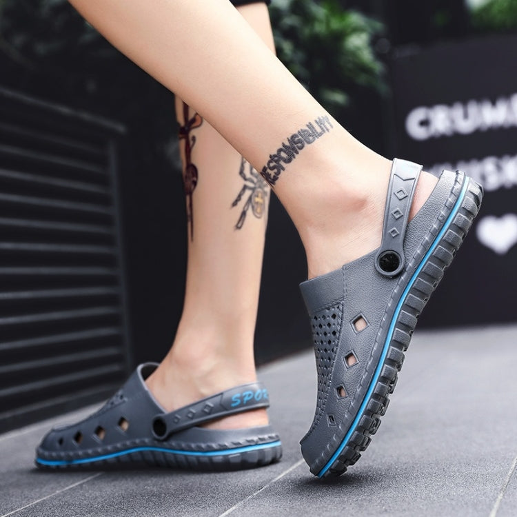 Youth Trend Hollow Soft and Comfortable Folding Resistance Beach Hole Shoes for Men