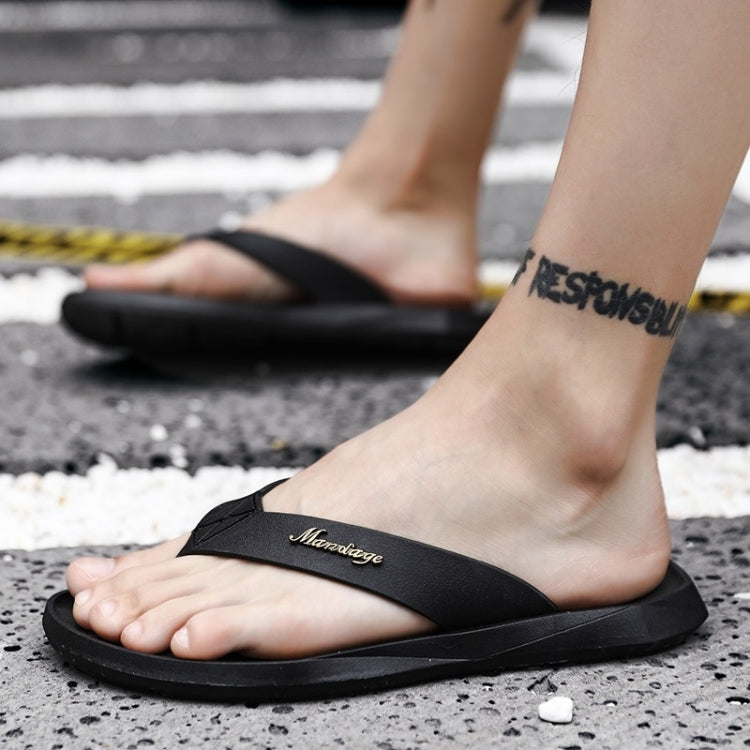 Trendy Simple Fashion Non-slip Flip-flops Beach Slippers for Men