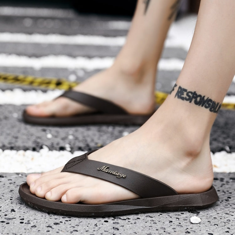 Trendy Simple Fashion Non-slip Flip-flops Beach Slippers for Men