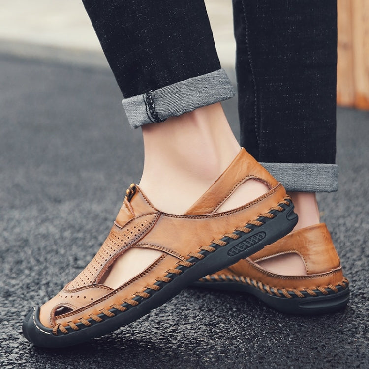 First Layer Leather Outdoor Casual Sandals for Men