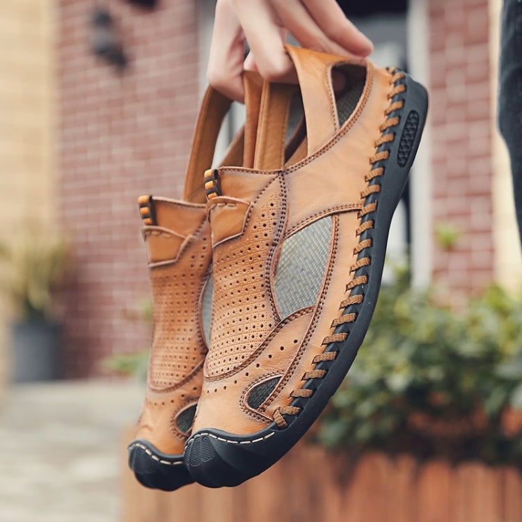 First Layer Leather Outdoor Casual Sandals for Men