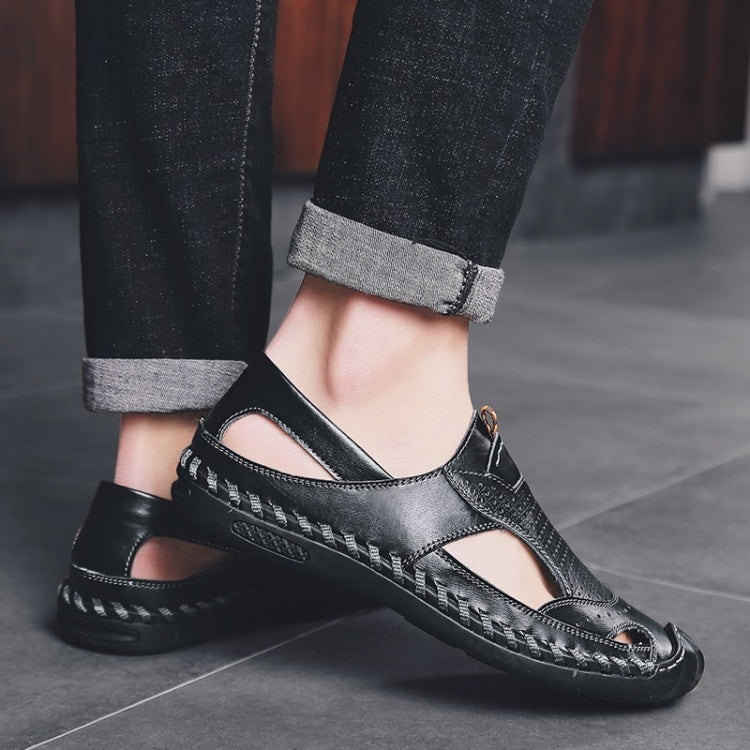 First Layer Leather Outdoor Casual Sandals for Men