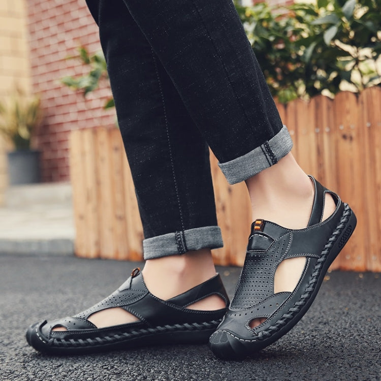 First Layer Leather Outdoor Casual Sandals for Men