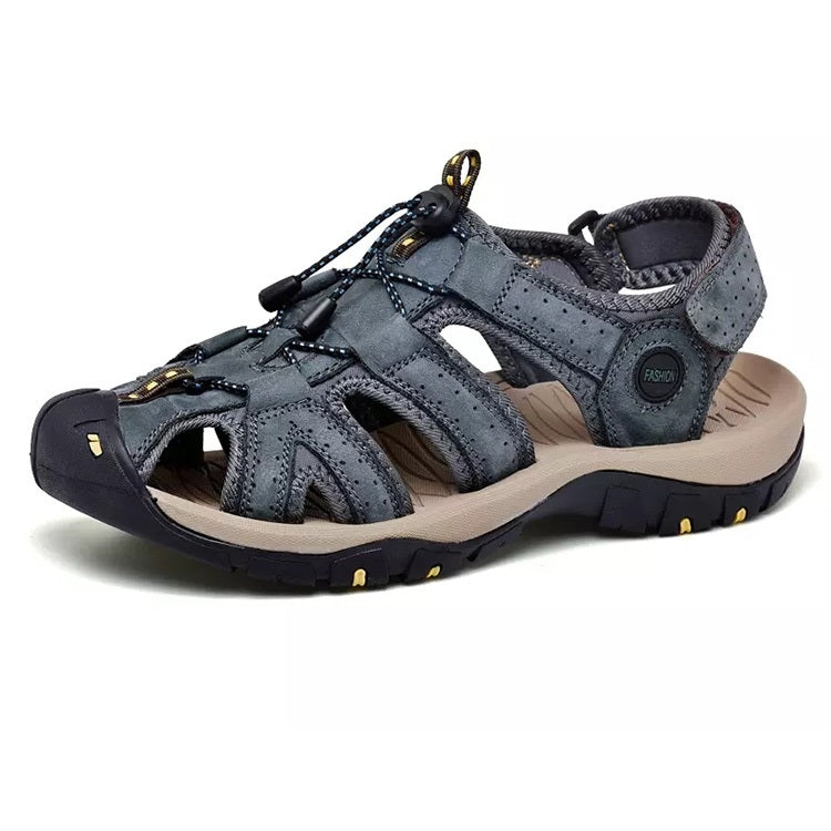 First Layer Cowhide Flexible and Comfortable Outdoor Casual Beach Sandals for Men