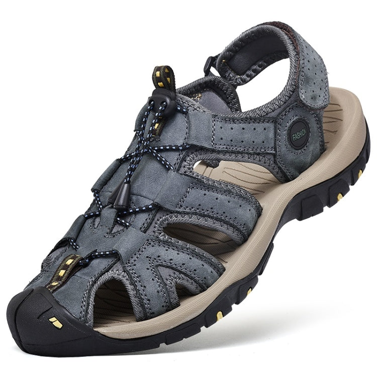 First Layer Cowhide Flexible and Comfortable Outdoor Casual Beach Sandals for Men