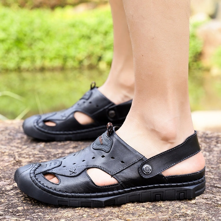 Comfortable Breathable Hollow Outdoor Leisure Beach Sandals for Men