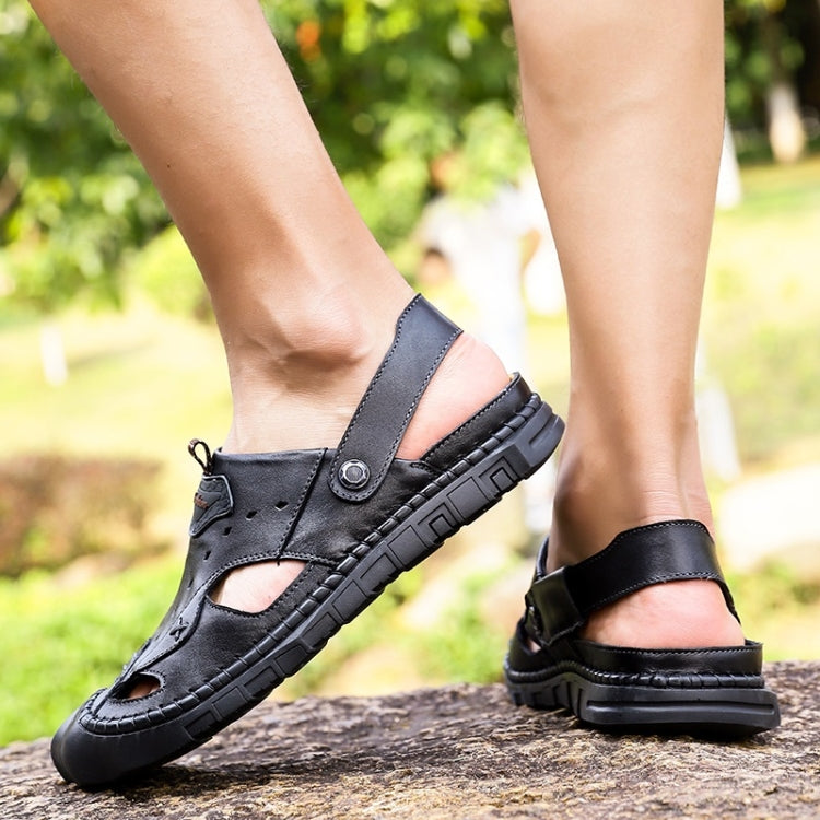 Comfortable Breathable Hollow Outdoor Leisure Beach Sandals for Men
