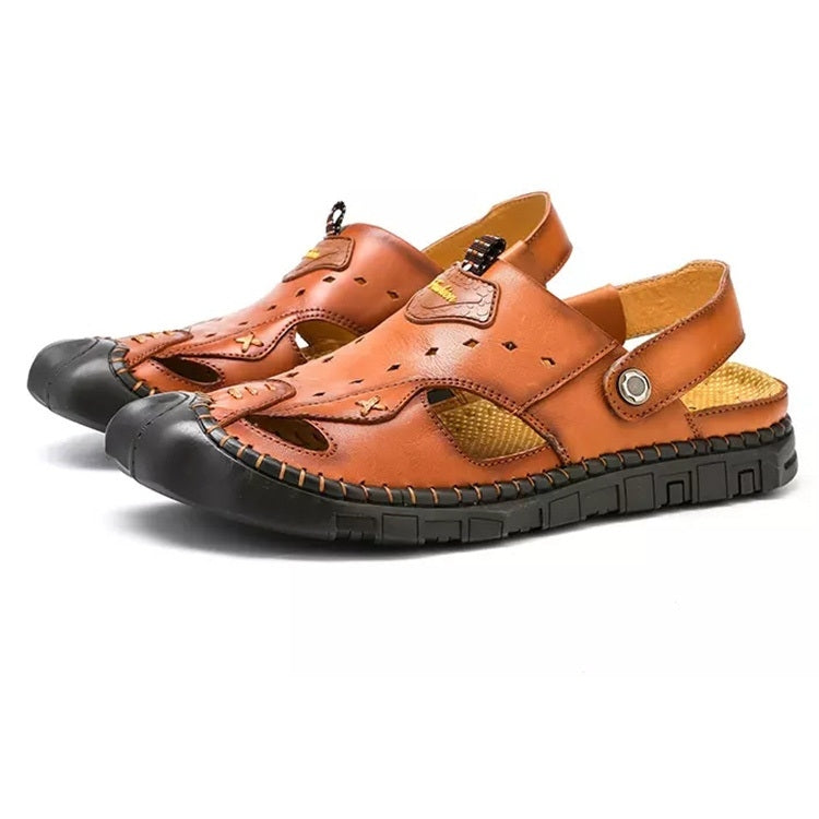 Comfortable Breathable Hollow Outdoor Leisure Beach Sandals for Men