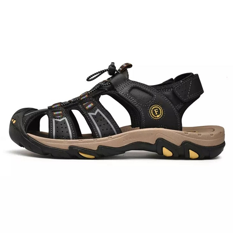 First Layer Cowhide Outdoor Casual Beach Sandals for Men
