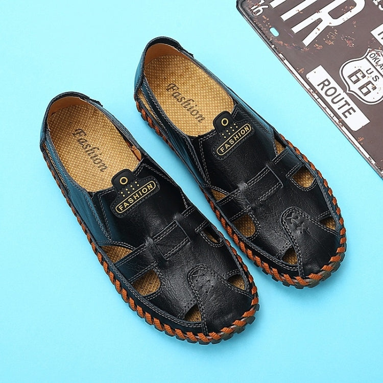 Hand-stitched Cross-boundary Leather Outdoor Casual Sandals for Men