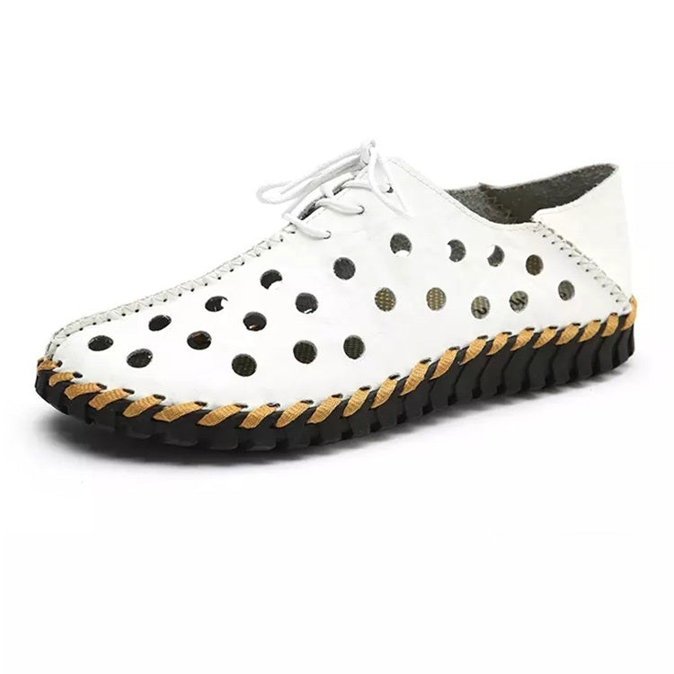 First Layer Leather Non-slip Wear-resistant and Comfortable Breathable Outdoor Casual Hole Shoes for Men