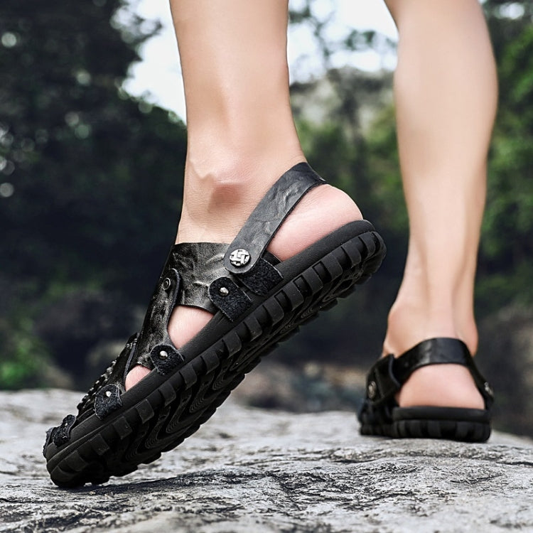 Fashion Two-wear Hollow Breathable Outdoor Leisure Beach Sandals for Men