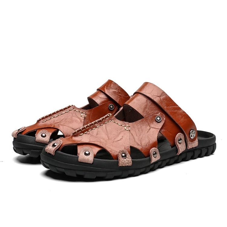 Fashion Two-wear Hollow Breathable Outdoor Leisure Beach Sandals for Men