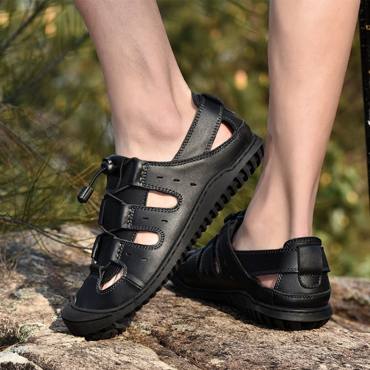 First Layer Leather Comfortable Wearable Outdoor Casual Sandals for Men