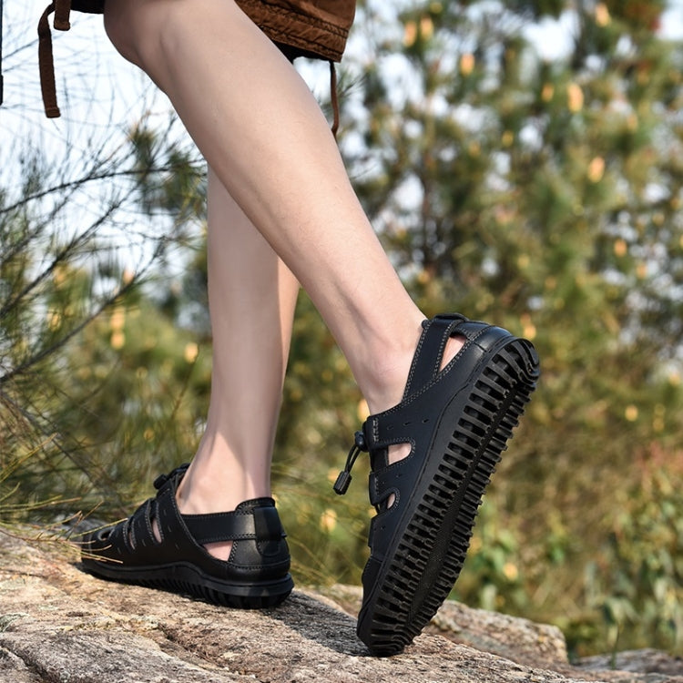 First Layer Leather Comfortable Wearable Outdoor Casual Sandals for Men