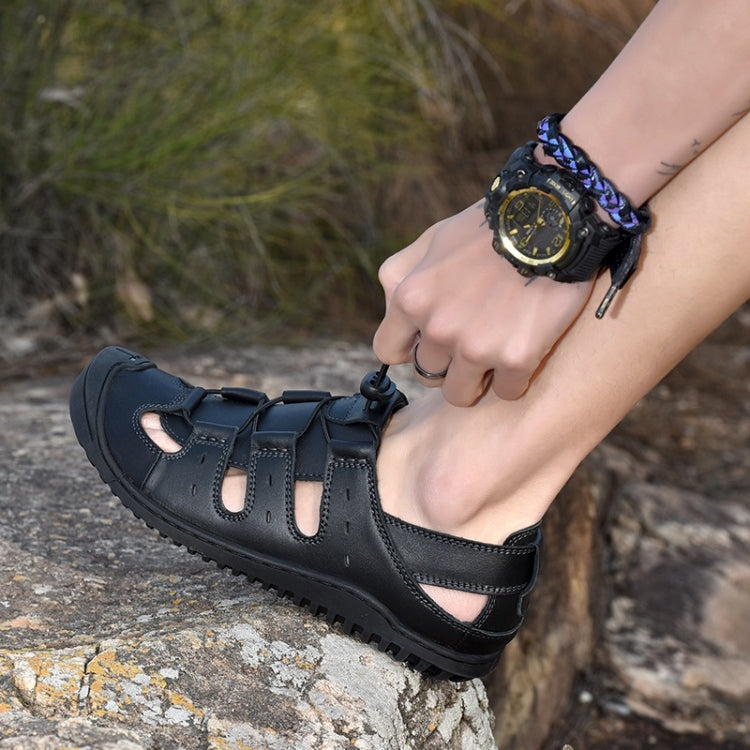 First Layer Leather Comfortable Wearable Outdoor Casual Sandals for Men