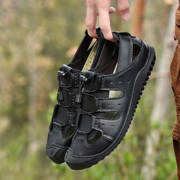 First Layer Leather Comfortable Wearable Outdoor Casual Sandals for Men