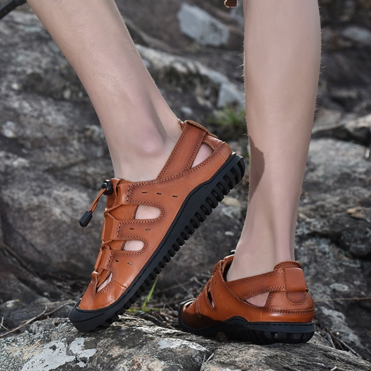 First Layer Leather Comfortable Wearable Outdoor Casual Sandals for Men