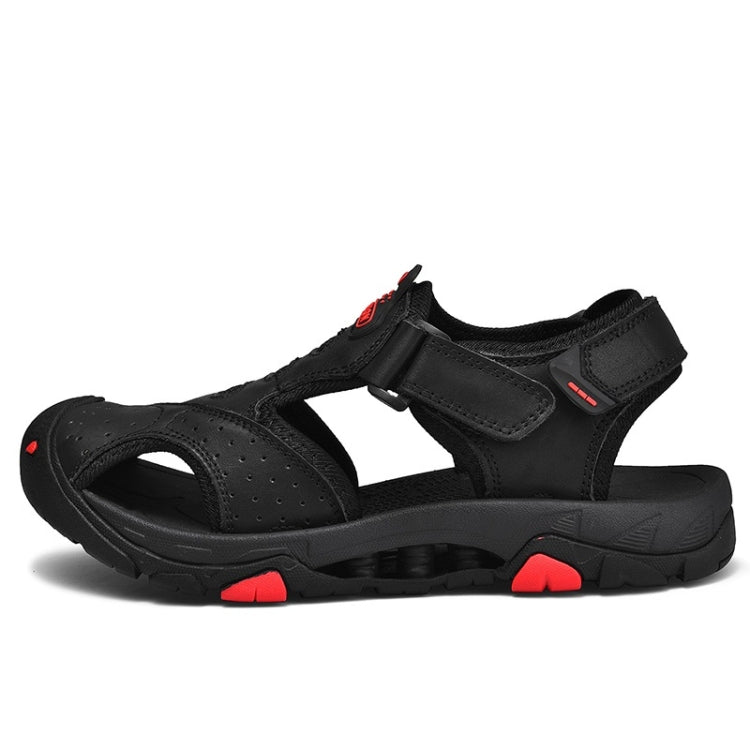 Matte Leather Wear-resistant Outdoor Casual Beach Sandals for Men