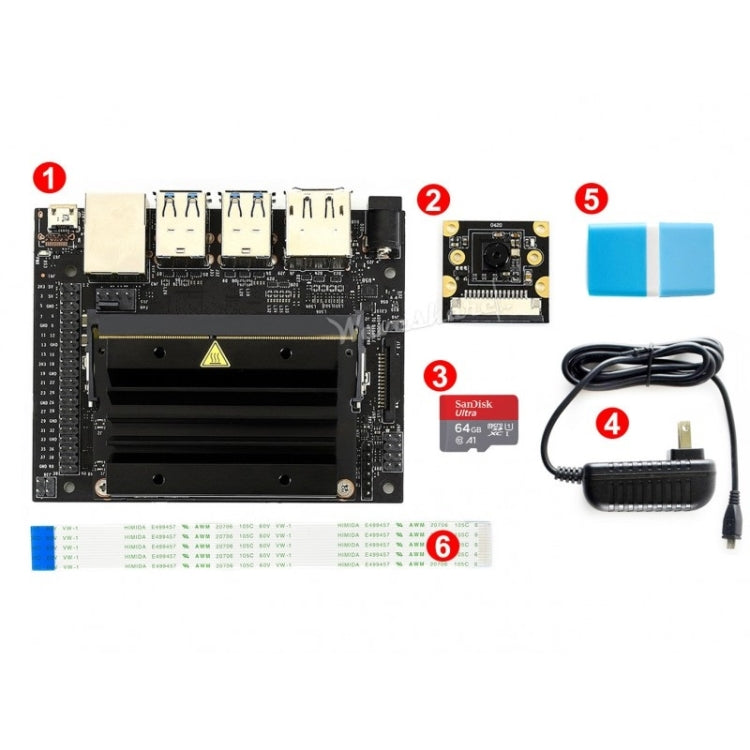 Waveshare NVIDIA Jetson Nano Developer Kit Package B, with Camera, TF Card