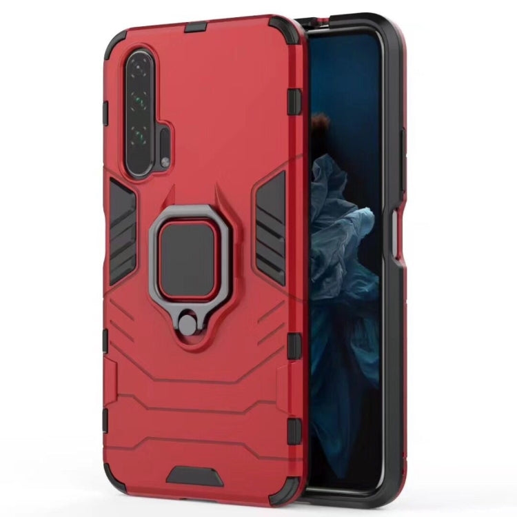 PC + TPU Shockproof Protective Case for Huawei Honor 20 Pro, with Magnetic Ring Holder