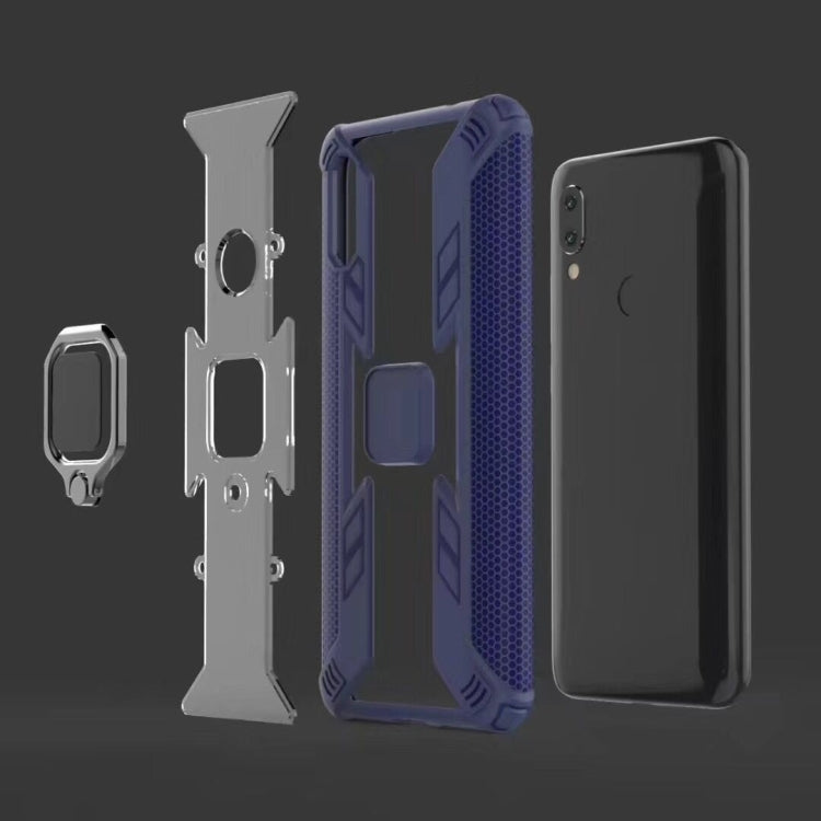 Iron Warrior Shockproof PC + TPU Protective Case for Xiaomi Redmi 7, with Ring Holder