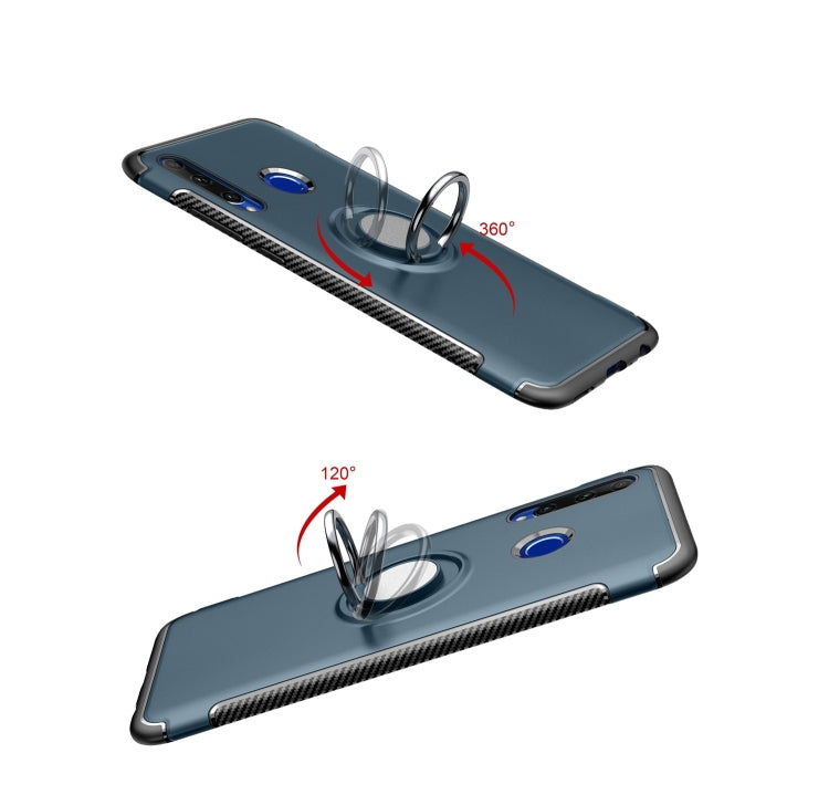 Magnetic 360 Degrees Rotation Ring Armor Phone Protective Case for Huawei Honor 20i