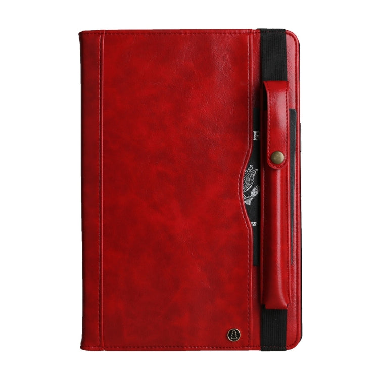 Crazy Horse Texture Horizontal Flip Leather Case for Galaxy Tab A (2019) 10.1 / T510 / 515, with Double-row Card Slots & Photo Frame & Pen Slot