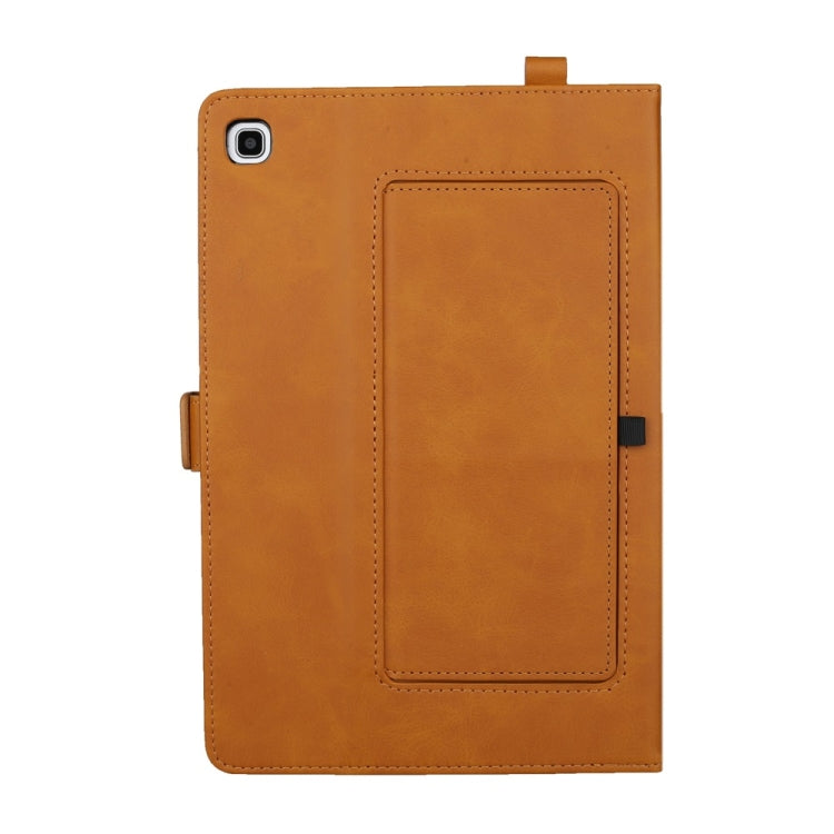 Horizontal Flip Double Bracket Leather Case for Galaxy Tab A (2019) 10.1 / T510 / 515, with Card Slots & Photo Frame & Pen Slot