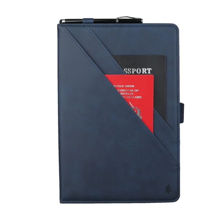 Horizontal Flip Double Bracket Leather Case for Galaxy Tab S 5E 10.5 / T720 / T725, with Card Slots & Photo Frame & Pen Slot