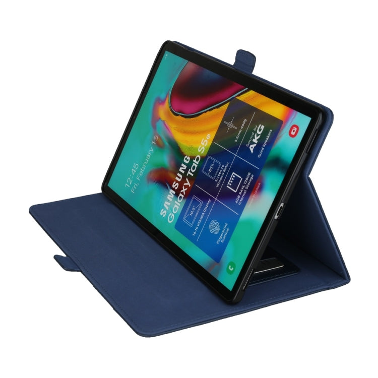 Horizontal Flip Double Bracket Leather Case for Galaxy Tab S 5E 10.5 / T720 / T725, with Card Slots & Photo Frame & Pen Slot